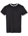 Ringer T-shirt Build Your Brand Basic BB022 black-white